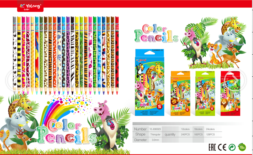 Crayon Couleur 12 ZOO