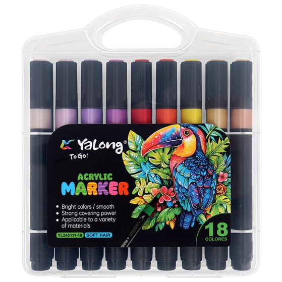 MARQUEUR YALONG ACRYLIQUE 18 PCS