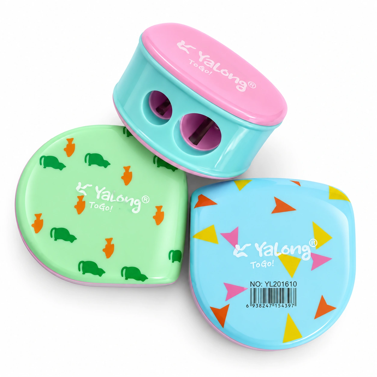 Yalong Taille-crayon en forme de coquille pastel YL201610
